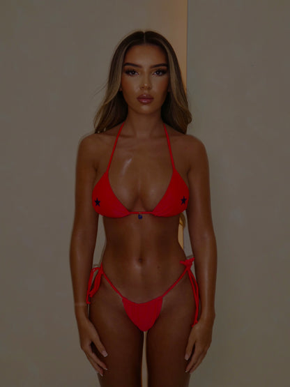 Red Star Bikini Top